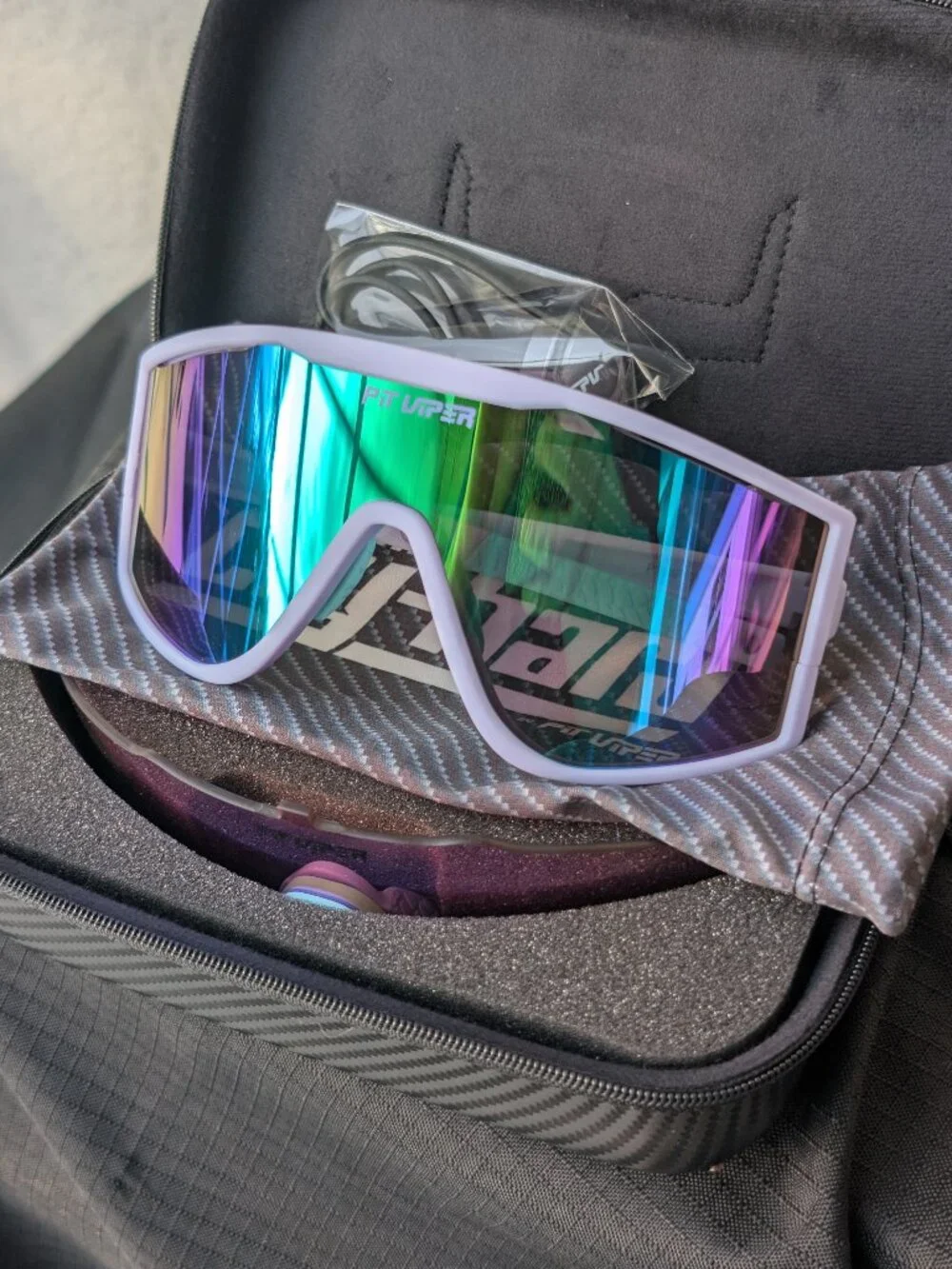 Authentic Pit Viper The Moontower Try-Hard Sunglasses Mirror Lens Blocks UVA/B